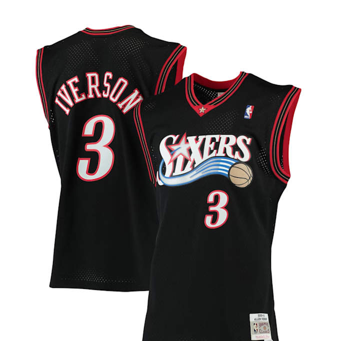 Allen Iverson Philadelphia 76ers Mitchell & Ness Hardwood Classics Swingman Jersey - $98.54 with code: TREAT